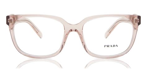 pink clear prada glasses